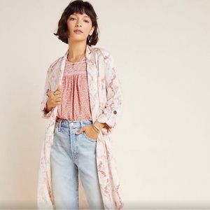 Anthropologie Heather Snake Print Coat